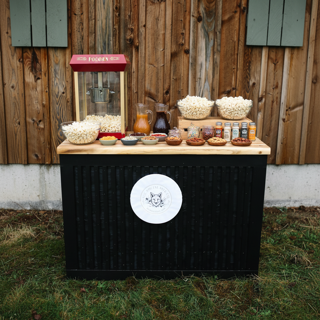 Styled Gourmet Popcorn Bar